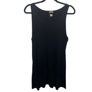 Mossimo Black Stretchy Sleeveless Shift Dress